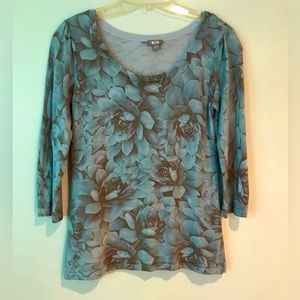 JJill  Silk & Cashmere floral Sweater S